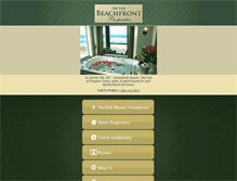 Tablet Screenshot of onthebeachfront.com